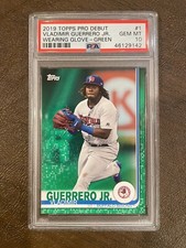 2019 Topps Pro Debut Green W/Glove Vladimir Guerrero Jr 39/99 - PSA 10 Pop 2