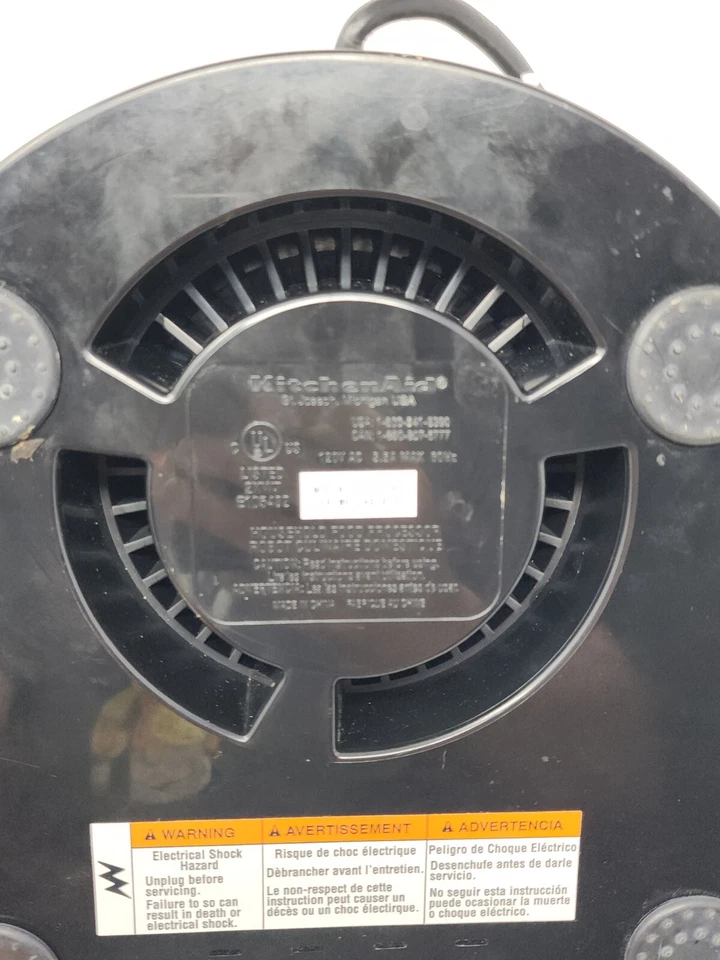 KITCHENAID FOOD PROCESSOR KFP0711CU REPLACEMENT PART SILVER BASE UNIT MOTOR - Image 4 of 4