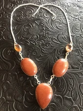 Artisan Southwest Red Sandstone Arrow Necklace 20"