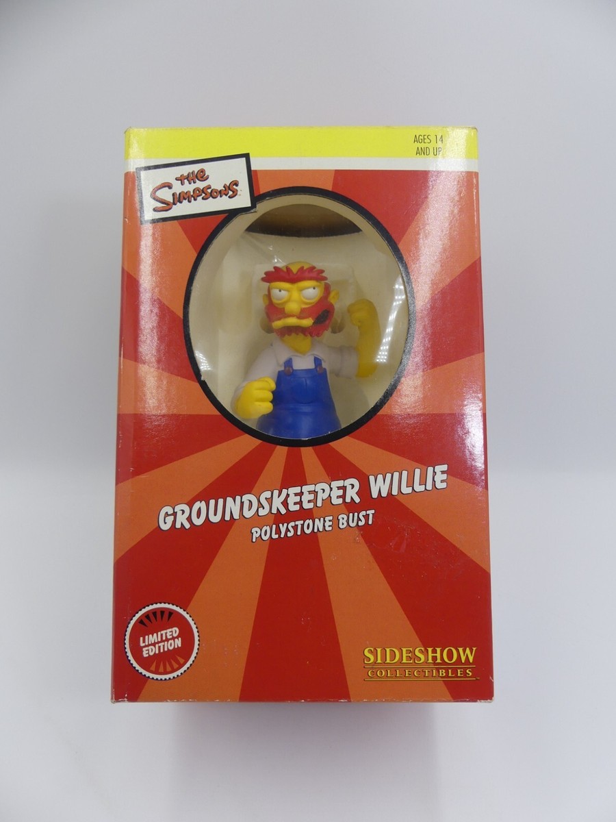 その他 Simpsons Groundskeeper Willie Bust FOX SIDESHOW THE SIMPSONS GROUNDSKEEPER WILLIE POLYSTONE BUST | eBay