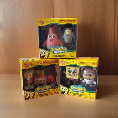 Nickelodeon -  Set Of 6 SpongeBob SquarePants Flocked Figures (3 Boxes)