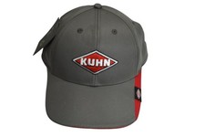 Lote al por mayor a granel de 144 KUHN gorra gorra correa trasera talla única gris logotipo reciclado