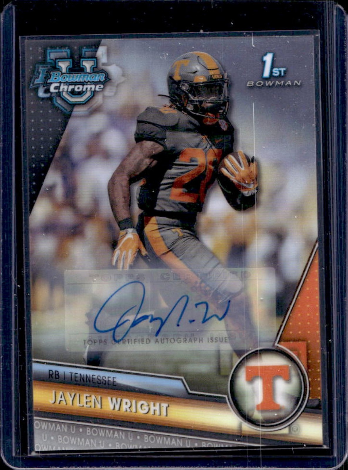 2023 Bowman U Chrome Jaylen Wright Prospect Auto #130 Volunteers
