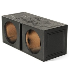 12 Inch Dual Subwoofer Box, High-Performance Vented Speaker Enclosure, Black ...