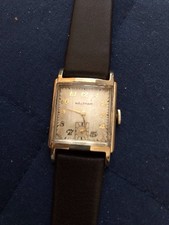 Vintage WALTHAM Tank Watch. IWC CO 10K Gold Filled 17 Jewels 750-B Caliber