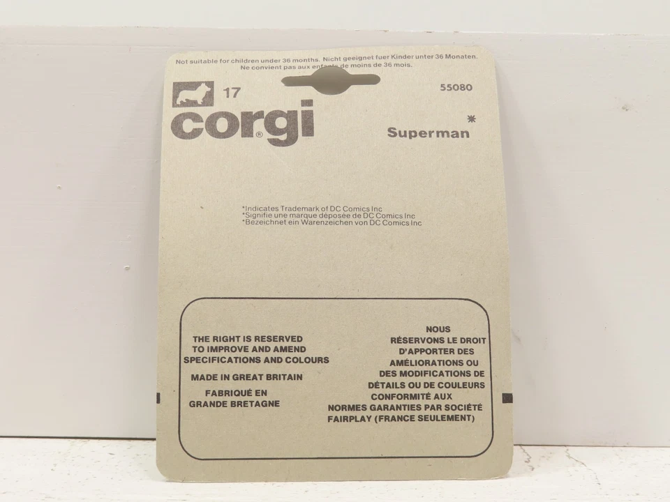 Corgi 17 Superman Die Cast Police Car NIB 9035 - Image 2 of 3