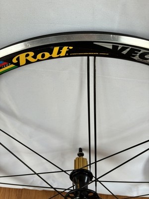 Vintage Rolf Vector Pro Wheelset Tubular Campagnolo Black Rim