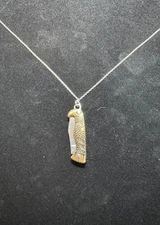 Eagle Brass Necklace Pocket Knife