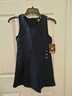 New Beverly Hills Polo Club School Uniform Dress Size 7 Navy