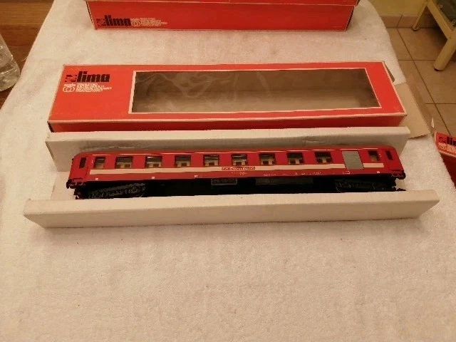 Rails De Voie Courbes Lima échelle 0 - Voie Deux Rails Vintage Pour Train Miniature