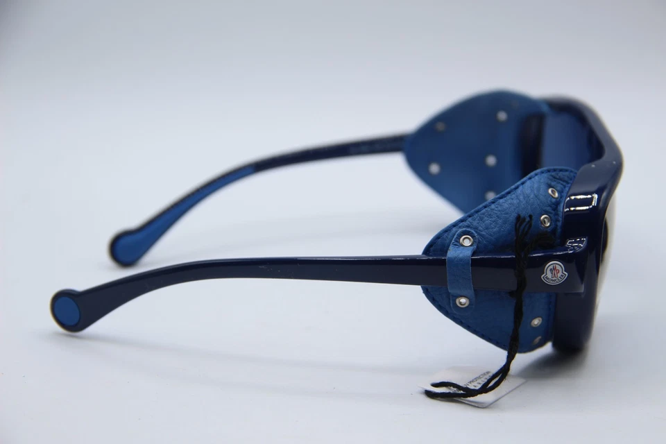 NUEVO MONCLER ML 0089 90D AZUL POLARIZADO MONTURAS AUTÉNTICAS GAFAS DE SOL 57-13 Foto 4 de 4