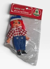 Vintage 1960s Commodore Raggedy Andy Holiday Doll Christmas Ornament Hong Kong
