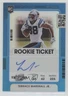 2021 Panini Contenders Optic Teal Prizm 1/30 Terrace Marshall Jr Rookie Auto RC