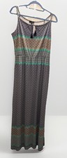 The Limited Women's Maxi Dress With Side Slit Multicolored Geometric In Size L