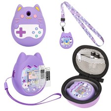 Meetikar Carrying Case and Silicone Cover Compatible with Tamagotchi Pix Virt...