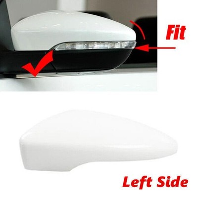 White Left Side For 2012-2016 VW CC VW EOS Scirocco Door Wing Mirror Cover Cap