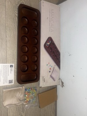 Brand New in Box Mancala by WS Game Company Wood Board A Count-and-Capture Game