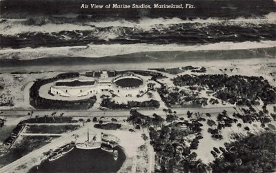 Postcard Air View of Marine Studios Marineland Florida FL