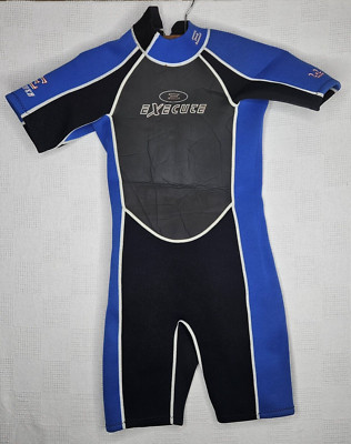 Execute shorts Wetsuit 2x2 mm Large blue & black short pant/sleeve 9'' rise