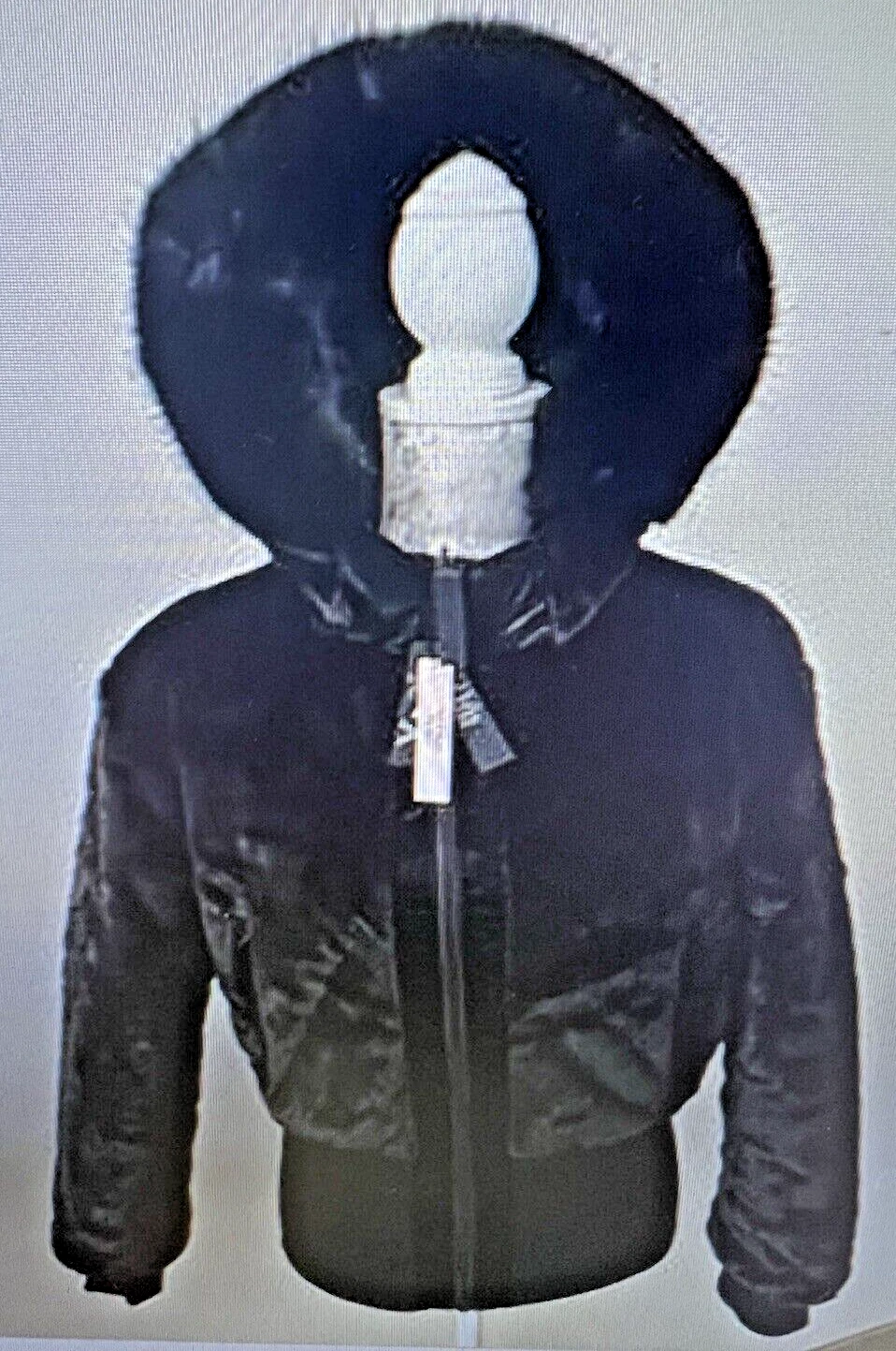 UNDERCOVER Cappotto giacca Victoria's Secret $280 VSX reversibile foderato pelliccia sintetica nero cappuccio XS