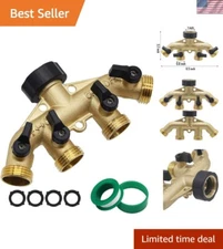 Secure Leak-Free 4-Way Outdoor Faucet Splitter for Reliable Water Distribution
