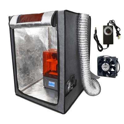 3D Printer Enclosure with Ventilation Kit,Fireproof and Dustproof Tent Consta...