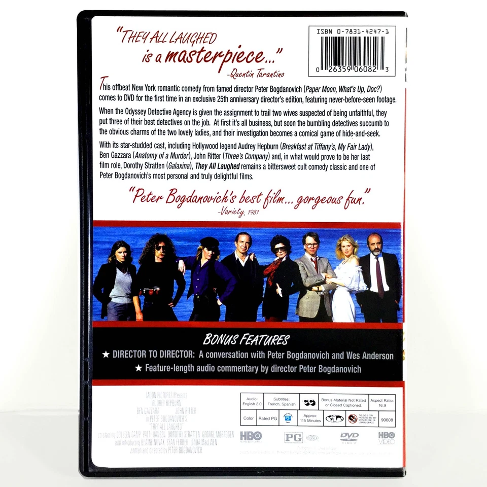 They All Laughed (DVD, 1981, 25th Anniv. Ed)   Audrey Hepburn   Ben Gazzara - Image 2 of 3