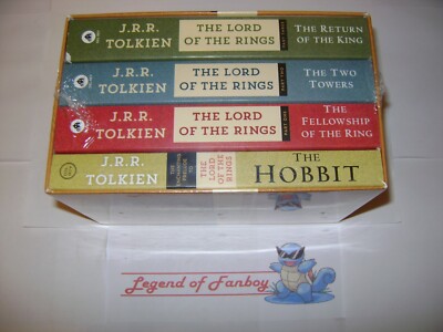 New * The Hobbit & The Lord Of The Rings 4 Book Paperback Box Set JRR Tolkien
