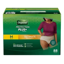 Depend Fit-Flex Incontinence Pants for Women - 88 Count