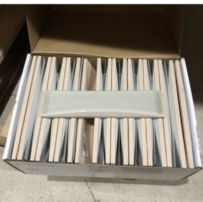 Box Of 40 Boutique Beige Glazed Ceramic 2  x 8  Wall Tiles