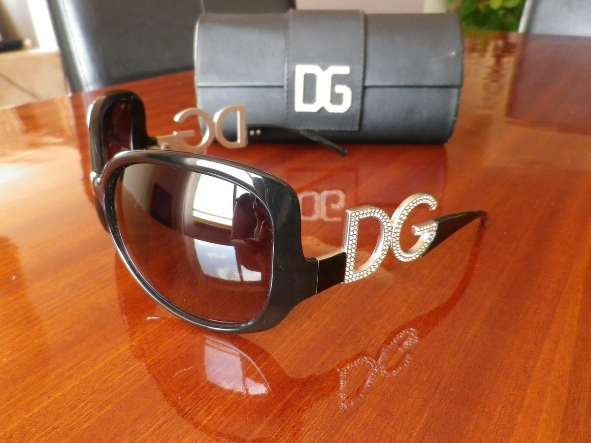 Dolce Gabbana Glossy Black Swarovski Oversize Women  display picture 3