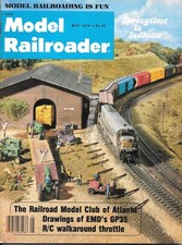 Model Railroader May 1978 Stock Yards Station Turnouts Trolley Work Train GP35 