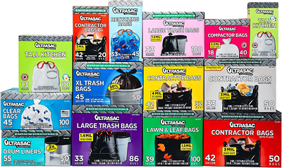 Sacs poubelle transparent LDPE de 28 - 35 litres, rouleau de 30 sacs