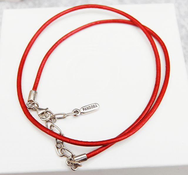 Authentic PANDORA Leather Necklace 