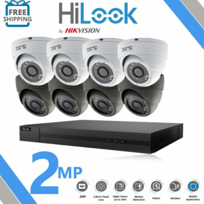 FULL HD 1080P HIKVISION CCTV 2,4MP IP66 NACHTVISION DVR ZUHAUSE SICHERHEITSSYSTEM KIT