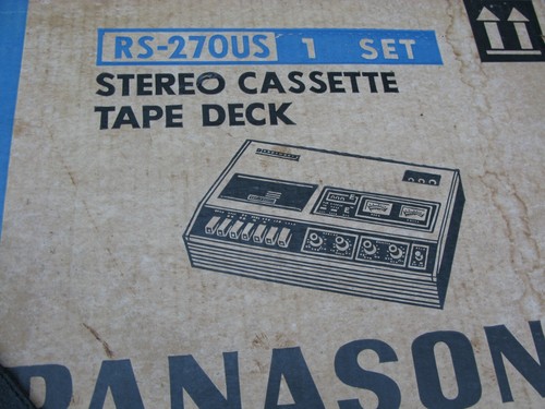 VINTAGE PANASONIC RS-270US STEREO CASSETTE TAPE DECK RETRO COOL !! - Picture 2 of 7