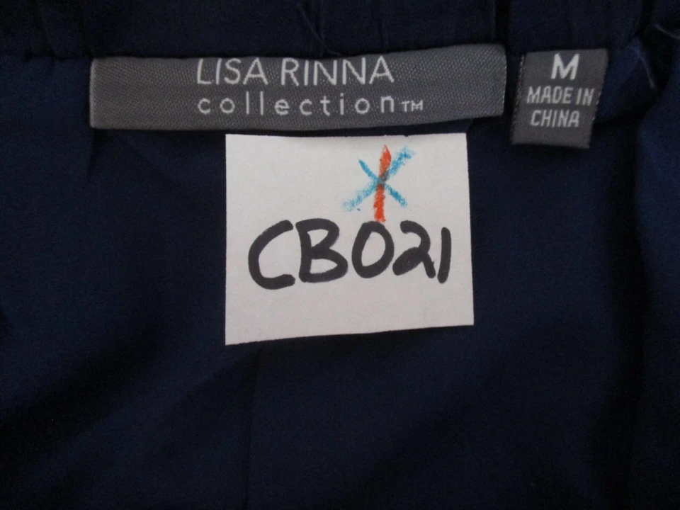 Nueva Falda Arrugada Colección Lisa Rinna Charmeuse Maxi Azul Mediana A292270 CBO21 Foto 3 de 4