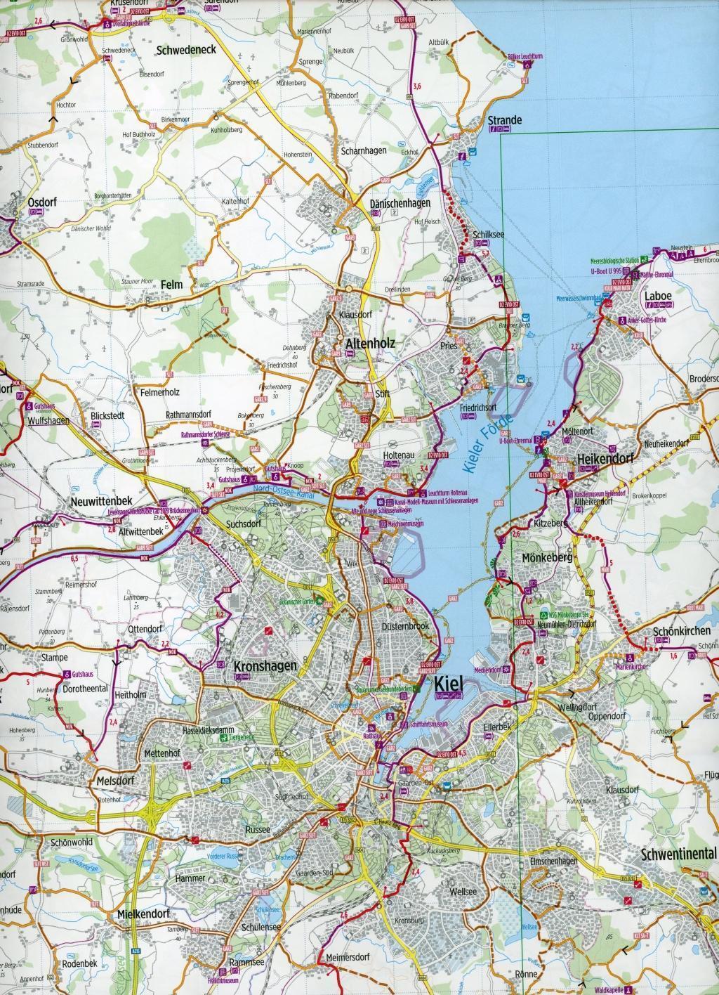 Thumbnail - Bikeline Radkarte Kiel Neumünster Rendsburg 1 : 75 000 | Esterbauer