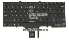 Keyboard for DELL Latitude 7400 5400 5401 Y2019 5410 5411, Backlit / No, New