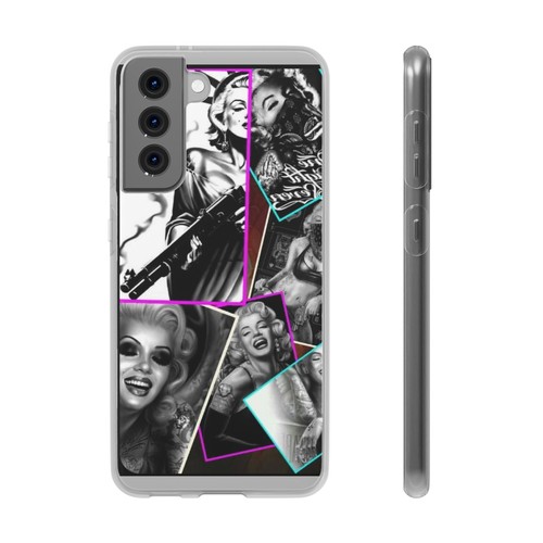 Flexi Cases, Marilyn Monroe Collage iPhone Case, Black and White Phone Cover, - Picture 44 of 49
