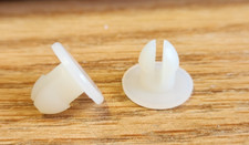 250 Pcs Nylon Push-In Rivet for 1/4" Hole 5/32" Panel Thickness Flat Head USA