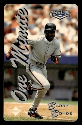 1994-95 Classic Assets - Phone Cards One Minute Barry Bonds 
