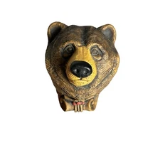 Telle M Stein Brown Bear Drapery Bracket Curtin Rod Holder