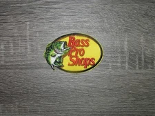 Bass Pro Shop Fishing Tackle Lure Embroidered Iron On Patch 3.5" x 2.25"