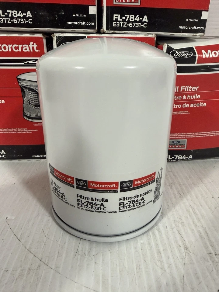 (6) Filtro de aceite para motor diésel Motorcraft FL-784-A Select F-250 F-350 6,9 L 7,3 L Foto 3 de 4