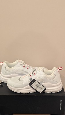 umechan-06ホワイトxs Armani Exchange XUX050 XV203 00152 White Sneakers Size 10 NIB | eBay