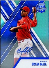 2017 Panini Elite Extra Edition #146 Bryan Mata Autographs Aspirations Blue #/50