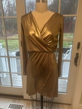 ASOS Women Gold Cocktail Dress 4