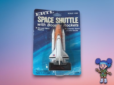  Space Shuttle with Booster Rockets ERTL 1:500 aus den 80er Jahren OVP/Sealed 