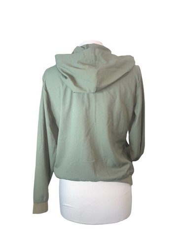 New York & Co. Outfit Womens Medium Green Hooded Jacket Pants Fisherman Core - Picture 2 of 5